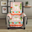 Llama Cactus Pattern Background Chair Cover Protector
