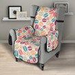 Colorful Coffee Bean Pattern Chair Cover Protector
