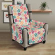Colorful Coffee Bean Pattern Chair Cover Protector