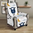 Cute Sleeping Sheep Moon Cloud Pattern Chair Cover Protector