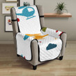 Colorful Helicopter Pattern Chair Cover Protector