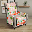 Llama Cactus Pattern Background Chair Cover Protector