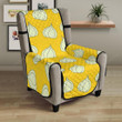 Garlic Pattern Yellow Background Chair Cover Protector
