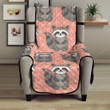 Raccoon Heart Pattern Chair Cover Protector