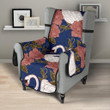 Swan Rose Pattern Chair Cover Protector