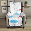 Airplane Cloud Pattern Chair Cover Protector