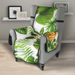 Pineapple Flower Leaves Pattern Chair Cover Protector