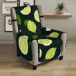 Lime Leaves Pattern Chair Cover Protector