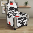 Black Bonsai Pattern Chair Cover Protector
