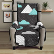 Polar Bear Moon Pattern Chair Cover Protector