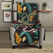 Colorful Snake Plant Pattern Chair Cover Protector