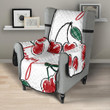 Hand Drawn Cherry Pattern Chair Cover Protector