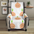 Cute Onions Smiling Faces Chair Cover Protector