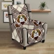 Beagle With Sunglass Pattern Chair Cover Protector