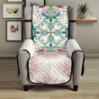 Square Floral Indian Flower Pattern Chair Cover Protector