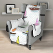 Cute Sailboat Pattern Chair Cover Protector