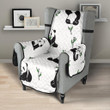 Panda Pattern Background Chair Cover Protector