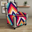 Zigzag Chevron Pattern Background Chair Cover Protector