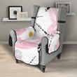 Pink Dragonfly Pattern Chair Cover Protector