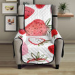 Watercolor Hand Drawn Beautiful Strawberry Pattern Chair Cover Protector
