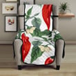 Chili Leaves Flower Pattern Chair Cover Protector