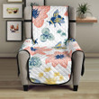 Hand Drawn Bee Pattern Chair Cover Protector