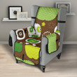 Green Apple Pattern Chair Cover Protector