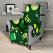 Cucumber Pattern Background Chair Cover Protector