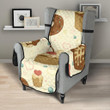Cake Pattern Chair Cover Protector