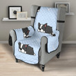 Sleep Boston Terrier Bone Pattern Chair Cover Protector