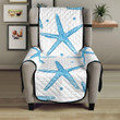 Watercolor Starfish Pattern Chair Cover Protector