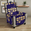 Beautiful Japanese Fan Pattern Chair Cover Protector