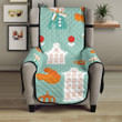 Windmill Pattern Theme Chair Cover Protector