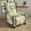 Seahorse Shell Starfish Pattern Background Chair Cover Protector