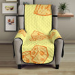 Cheese Design Pattern Chair Cover Protector