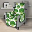 Broccoli Pattern Background Chair Cover Protector