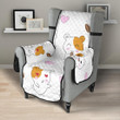 Hamster Seed Heart Pattern Chair Cover Protector