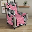 Zebra Head Pattern Chair Cover Protector