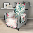 Square Floral Indian Flower Pattern Chair Cover Protector