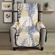 Lavender Modern Pattern Blackground Chair Cover Protector