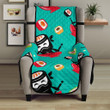Ninja Sushi Pattern Chair Cover Protector