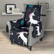 Unicorn Rainbows Moon Clound Star Pattern Chair Cover Protector
