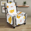 Saxophone Pattern Theme Chair Cover Protector