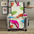 Colorful Chameleon Lizard Pattern Chair Cover Protector