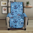Anchors Rudder Compass Star Nautical Pattern Chair Cover Protector