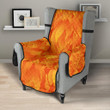 Red Flame Fire Pattern Chair Cover Protector