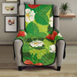 Strawberry Leaves Pattern Chair Cover Protector