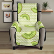 Kiwi Pattern Striped Background Chair Cover Protector