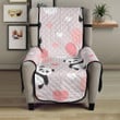 Cute Panda Ballon Heart Pattern Chair Cover Protector