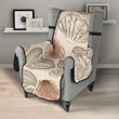 Shell Pattern Background Chair Cover Protector